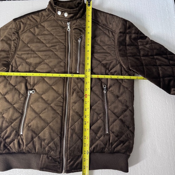 Medium GBG Los Angeles by Guess Quilted Velvet Full-Zip Bomber Jacket - Picture 12 of 12